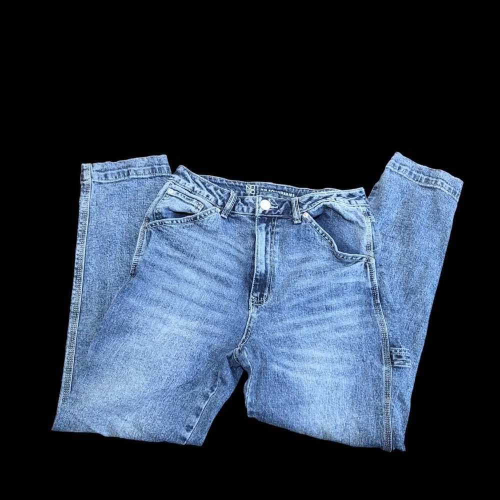 Medium Acid Wash Skater Cargo Jeans